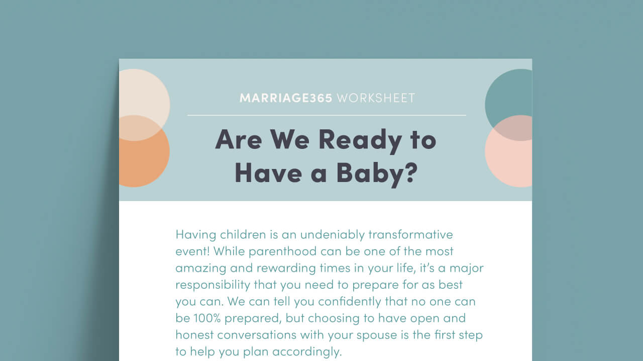 are we ready to have a baby worksheet