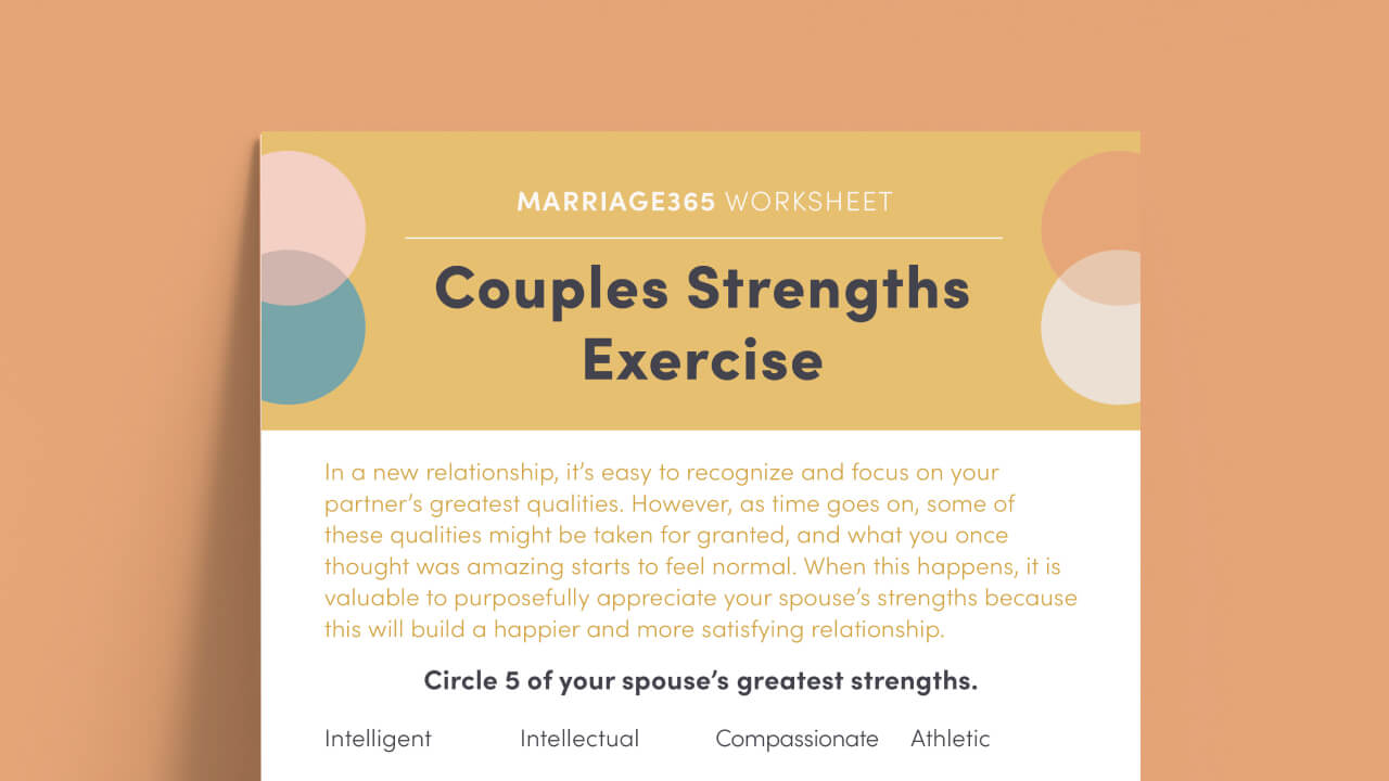 couples strength exercise worksheet