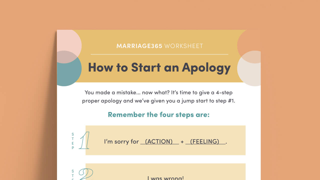 how to start an apology worksheet