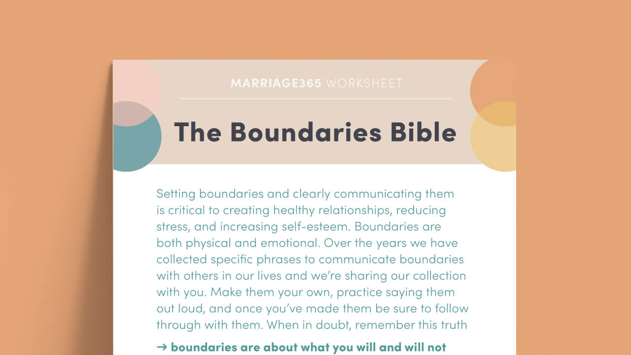 the boundaries bible worksheet
